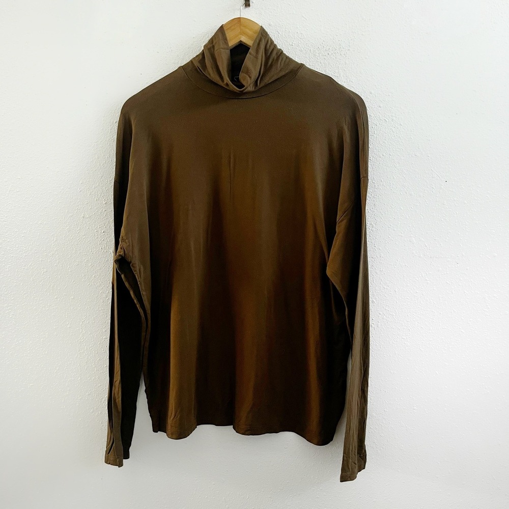 VINCE Long-Sleeve Turtleneck Top Size Large
